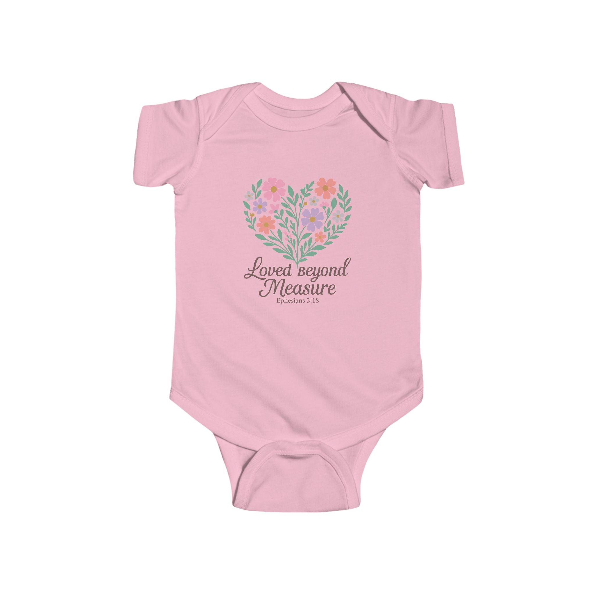 Loved Beyond Measure Floral Baby Bodysuit