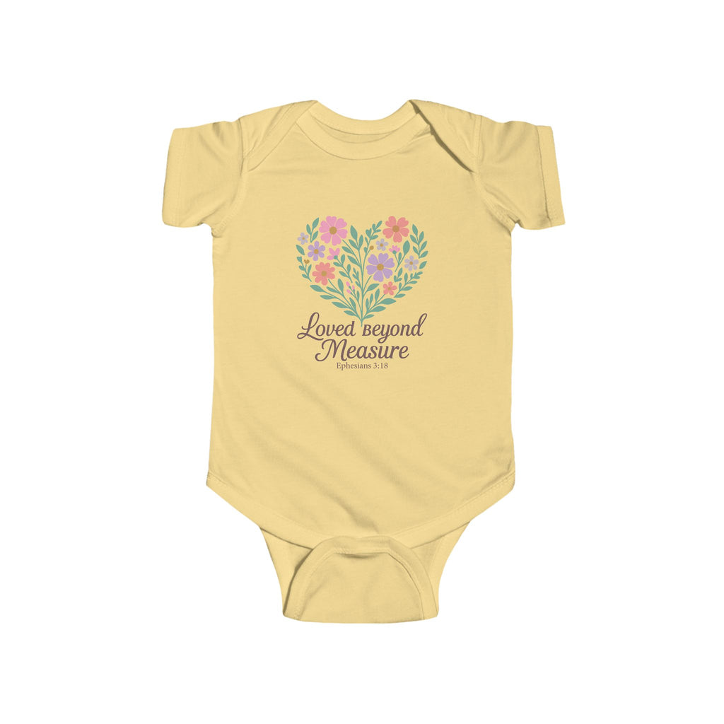 Loved Beyond Measure Floral Baby Bodysuit