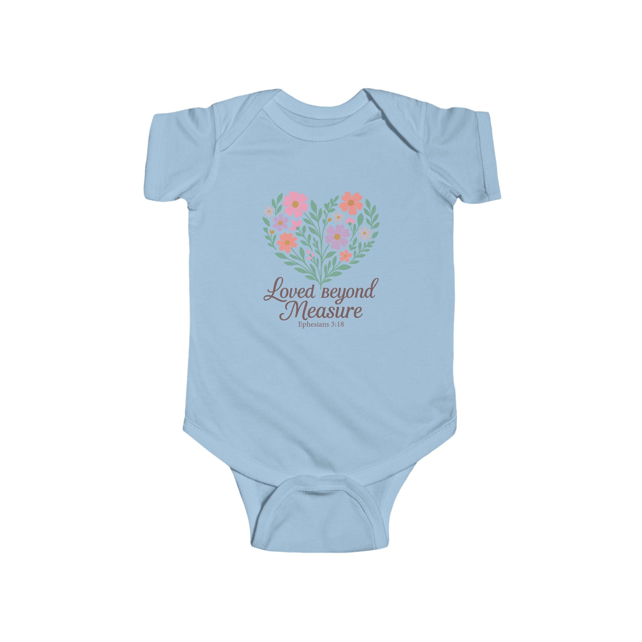 Loved Beyond Measure Floral Baby Bodysuit