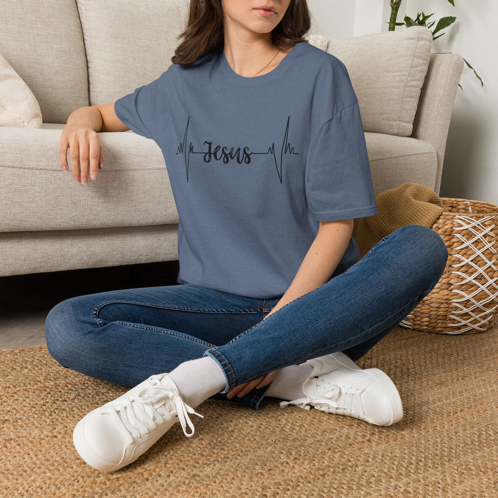 Jesus Heartbeat T-Shirt — Christian Faith Graphic Tee