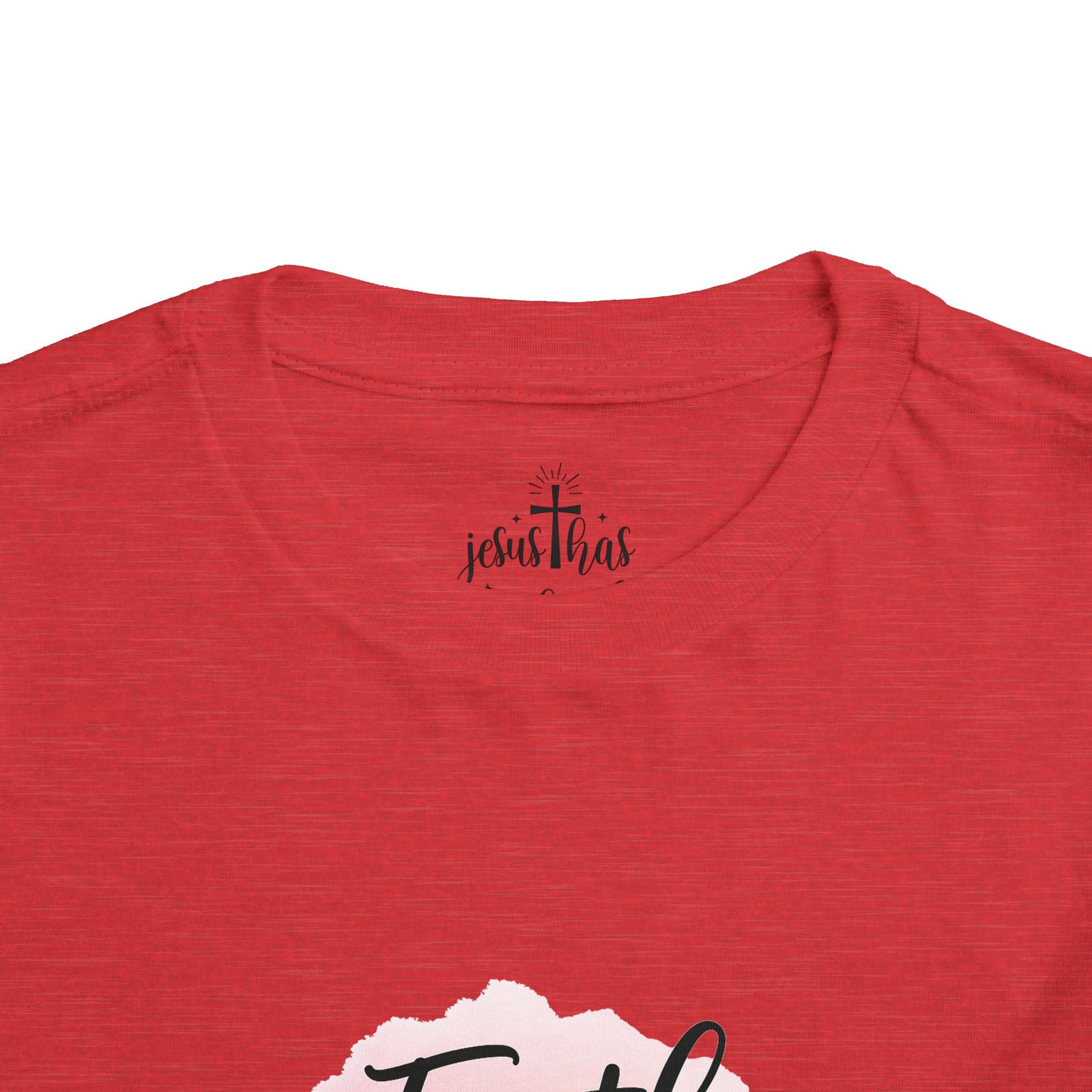 Faith Over Fear Toddler Tee — Pastel Watercolor Inspirational Kids Shirt