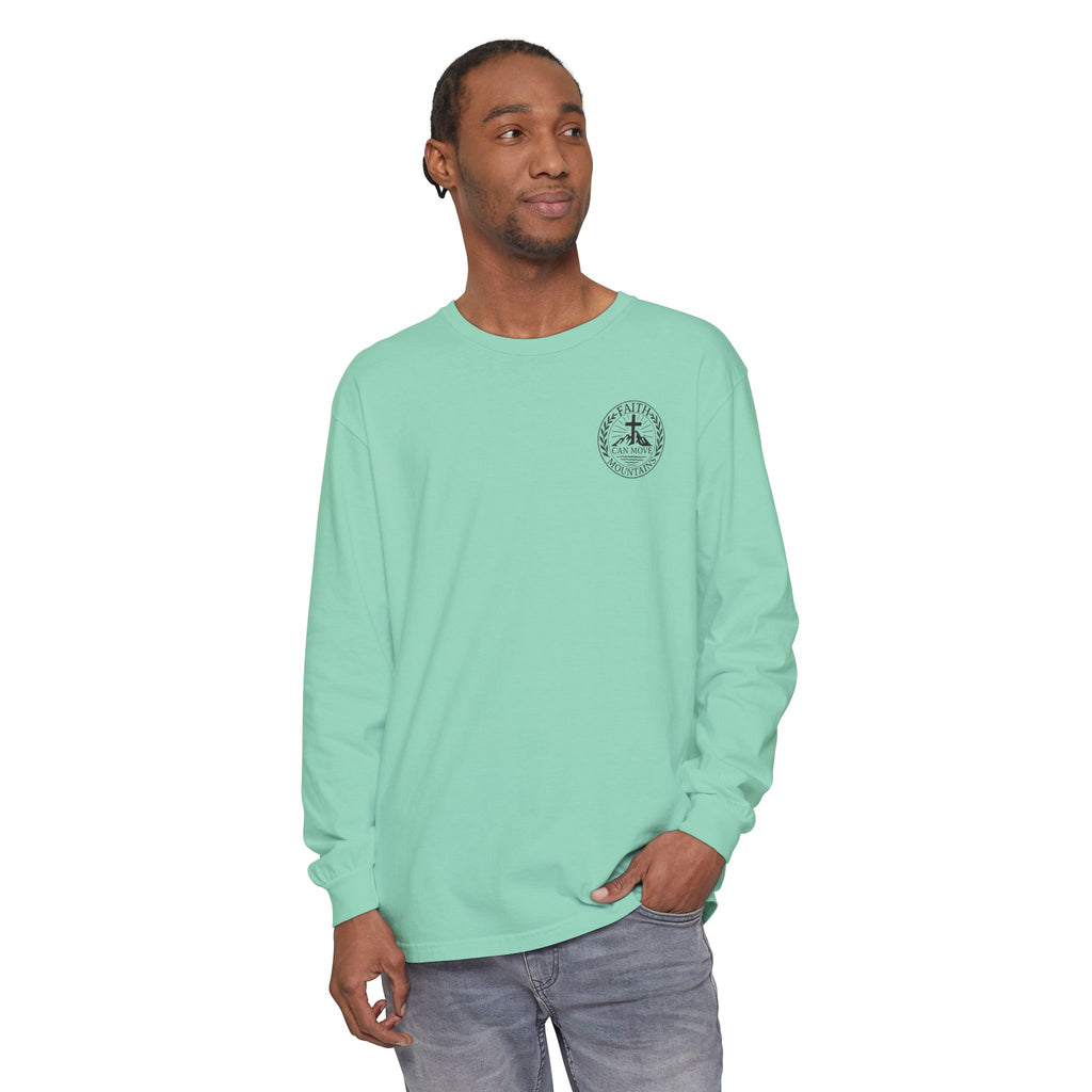 Faith Can Move Mountains Long Sleeve Tee