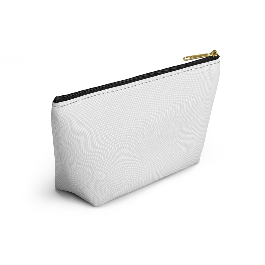 Mommin' Accessory Pouch — Floral Pattern T‑Bottom Makeup Bag