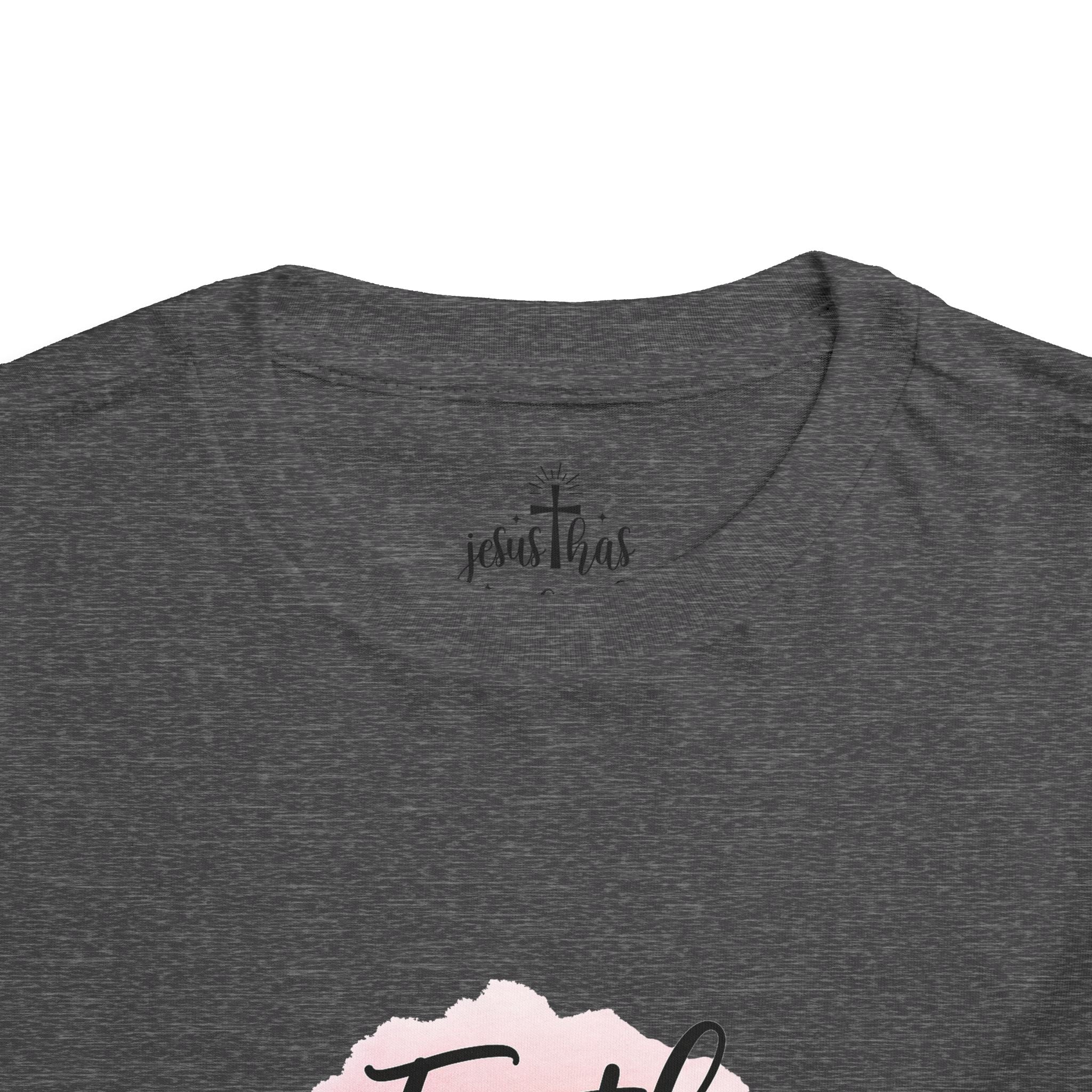Faith Over Fear Toddler Tee — Pastel Watercolor Inspirational Kids Shirt