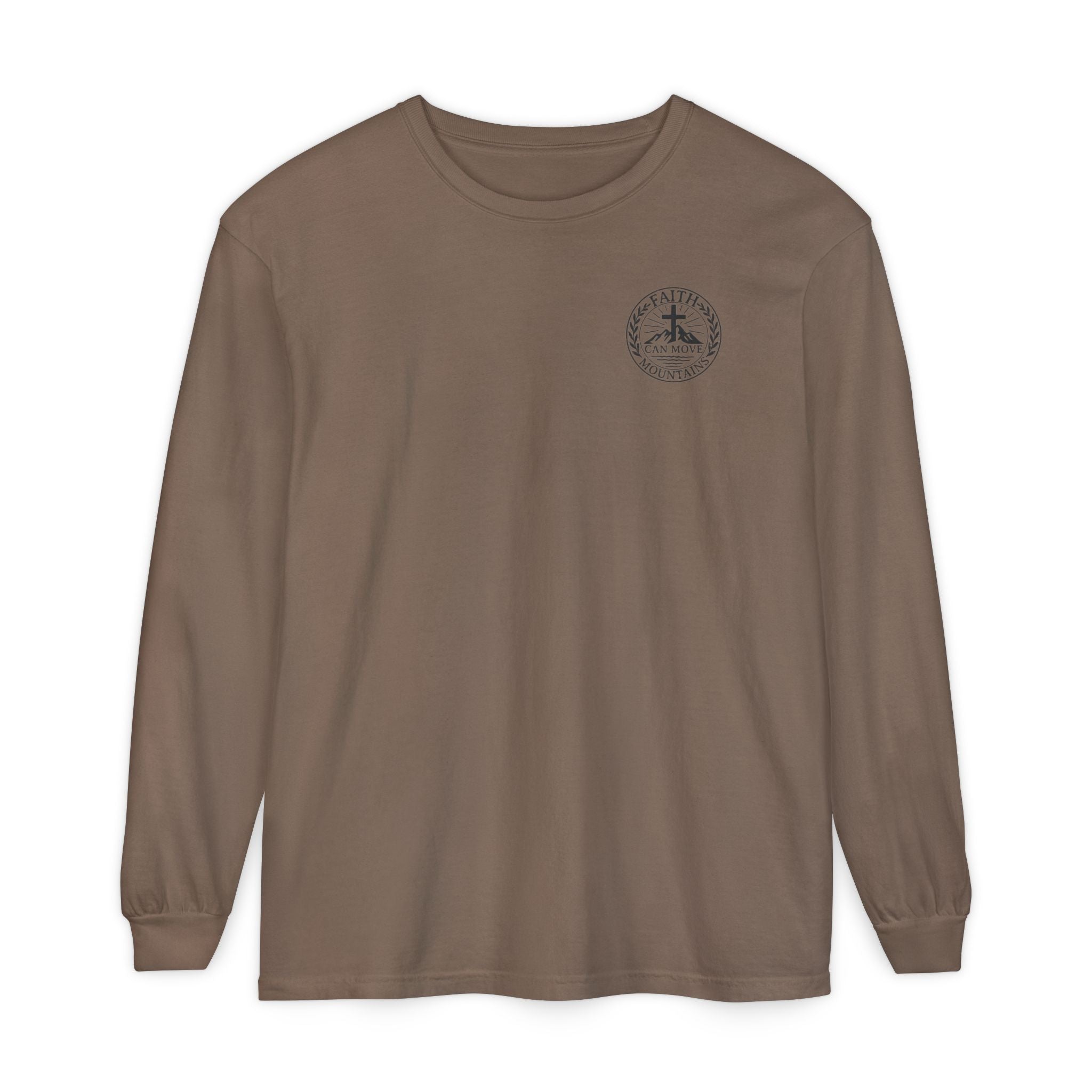 Faith Can Move Mountains Long Sleeve Tee