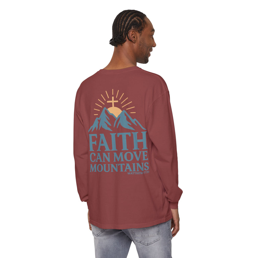 Faith Can Move Mountains Long Sleeve Tee