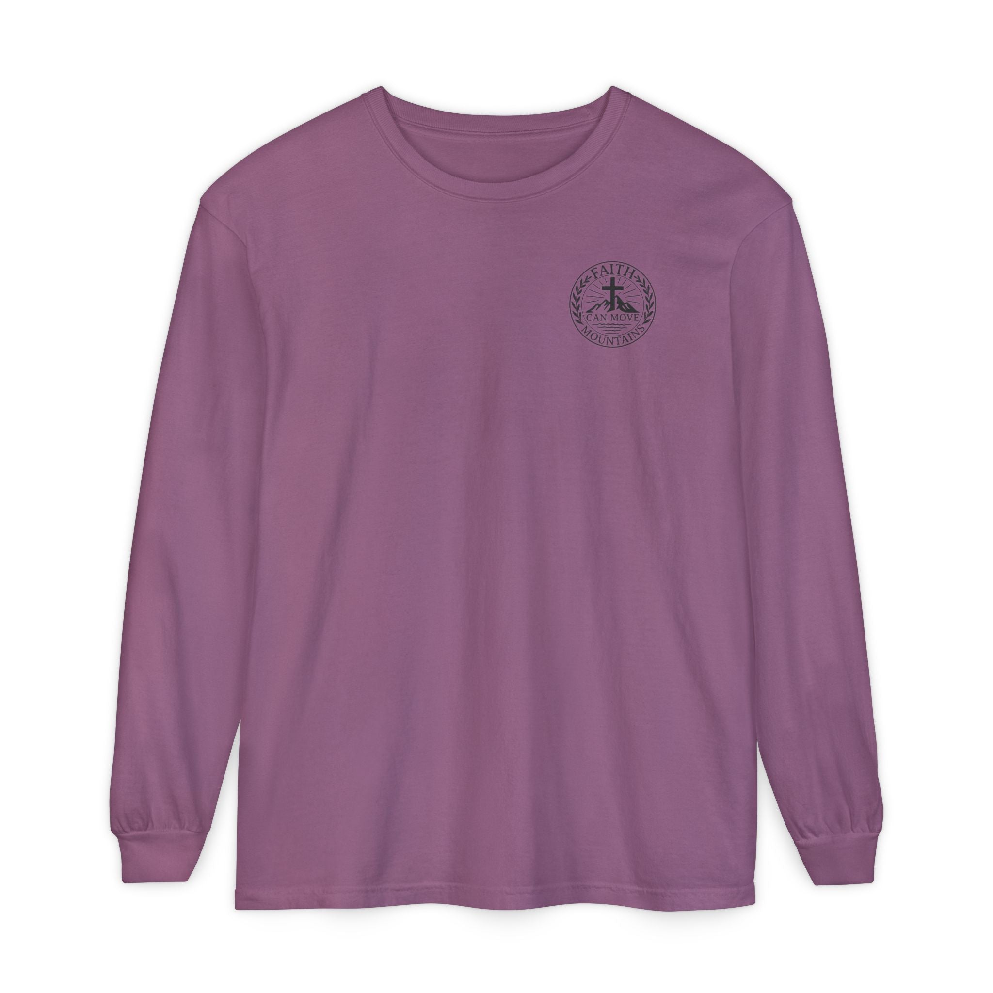 Faith Can Move Mountains Long Sleeve Tee