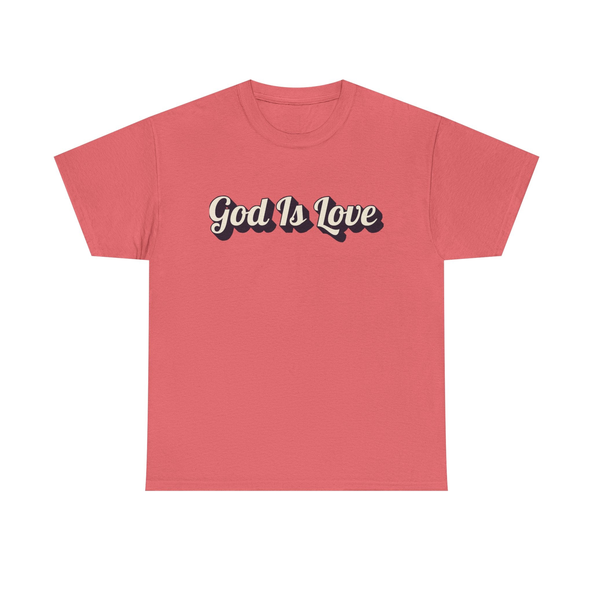 God Is Love T-Shirt — Retro Script Christian Tee