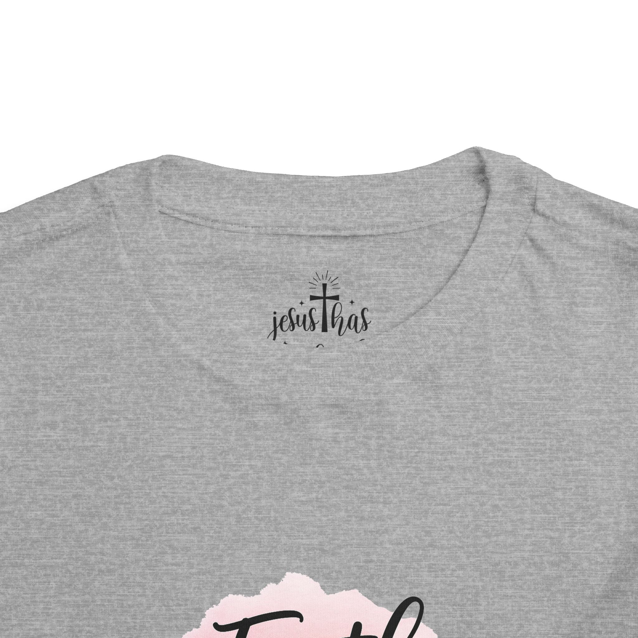 Faith Over Fear Toddler Tee — Pastel Watercolor Inspirational Kids Shirt