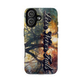 Tough Magnetic Case — 'Love Never Fails' Forest Sunset Phone Cover