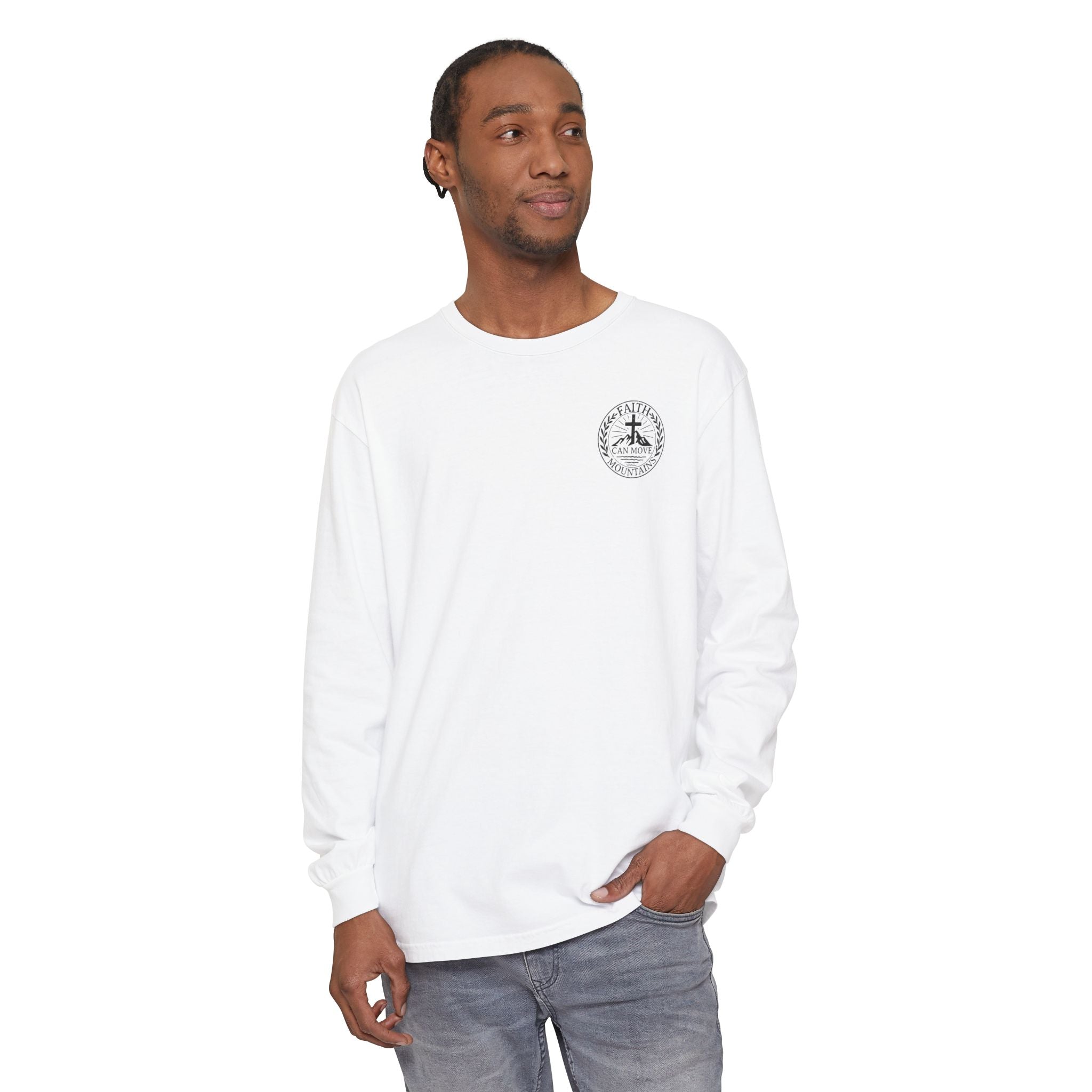 Faith Can Move Mountains Long Sleeve Tee