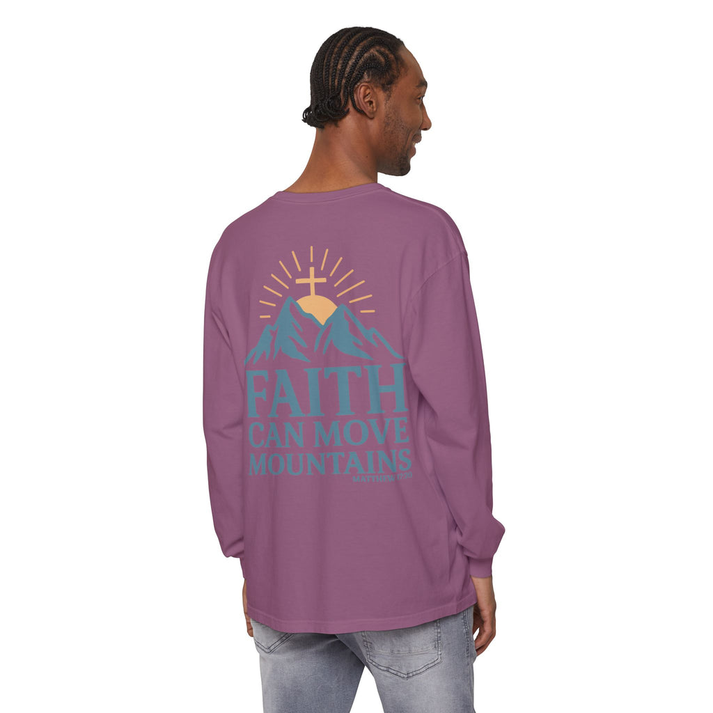 Faith Can Move Mountains Long Sleeve Tee