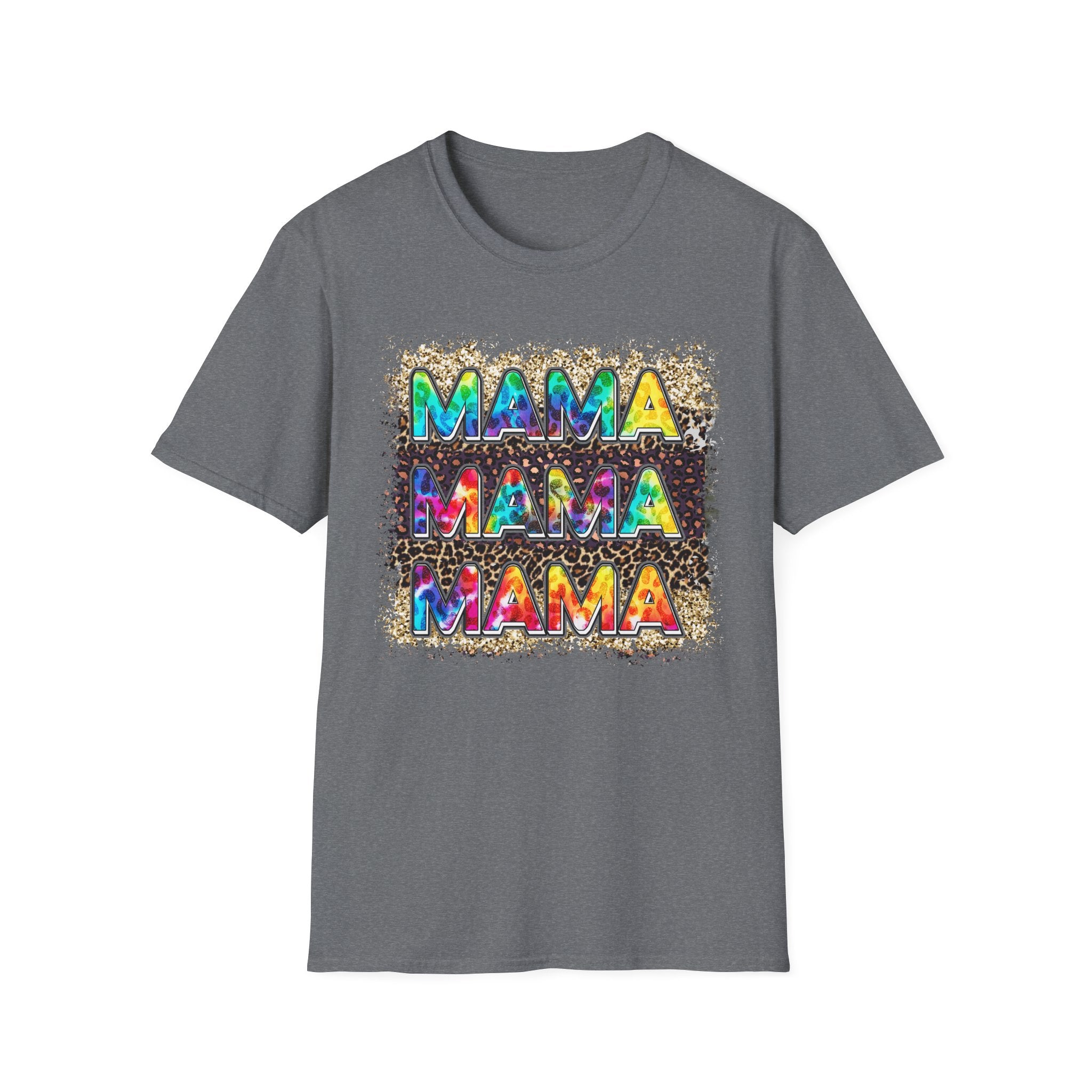 Mama Tie-Dye Graphic T-Shirt — Colorful Retro Tee for Moms