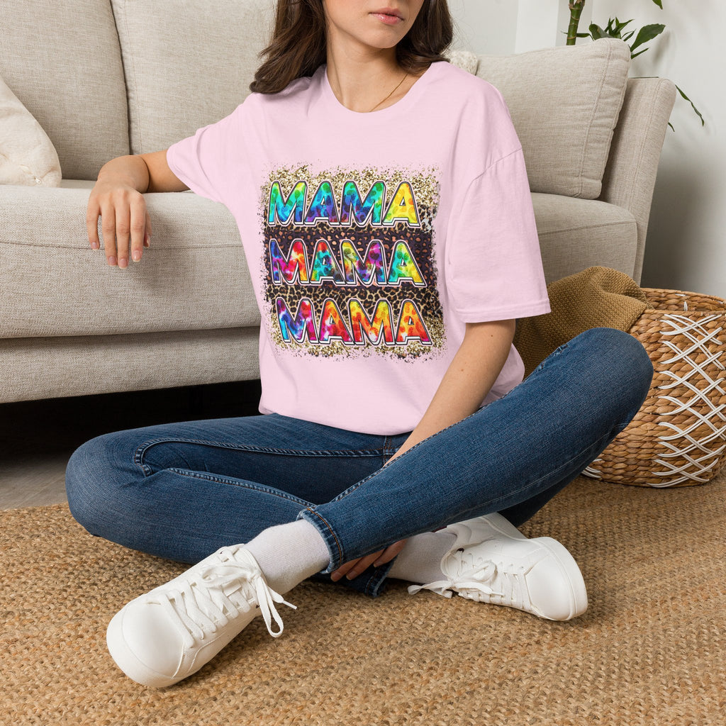 Mama Tie-Dye Graphic T-Shirt — Colorful Retro Tee for Moms