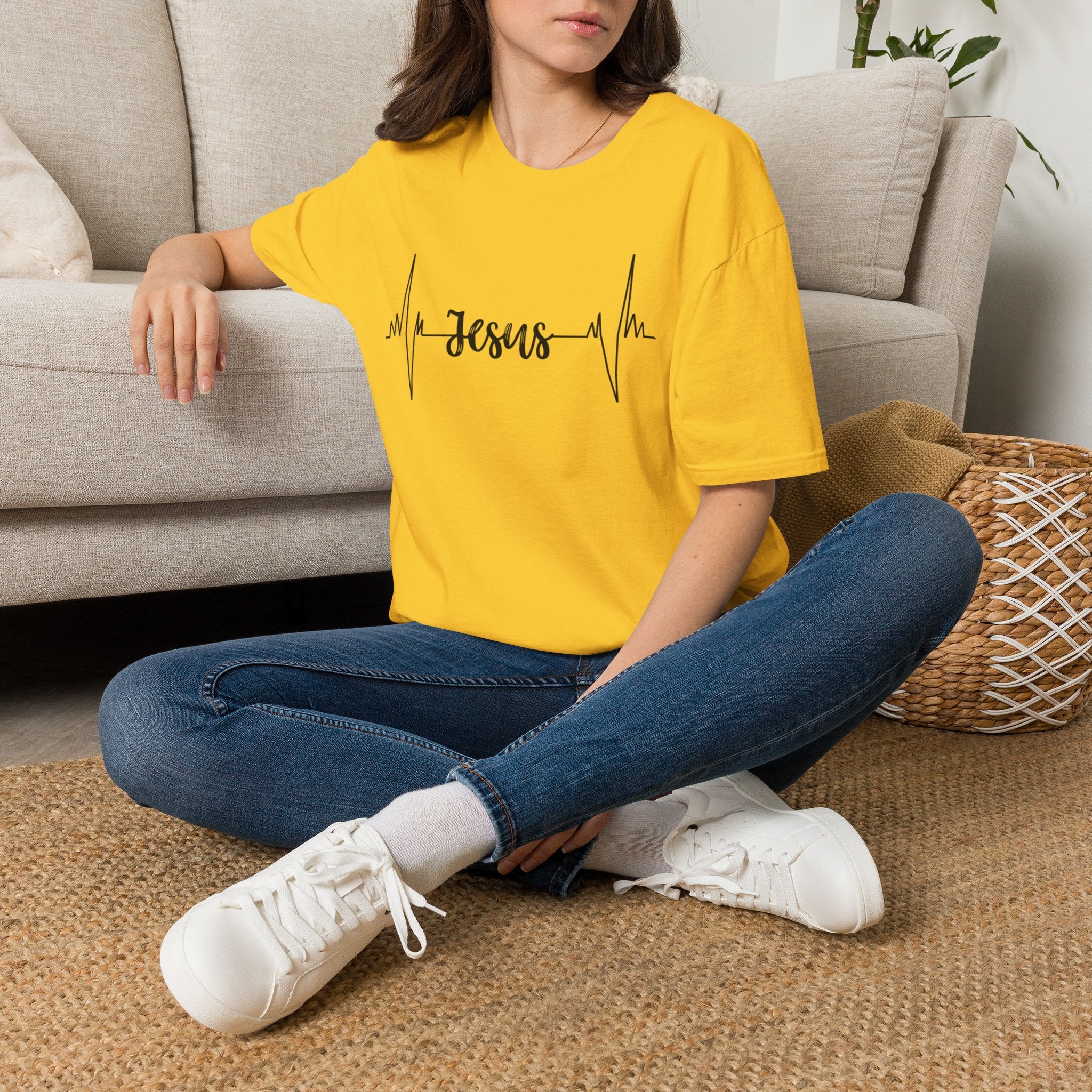 Jesus Heartbeat T-Shirt — Christian Faith Graphic Tee