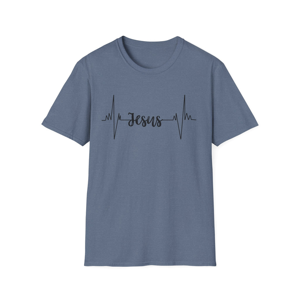 Jesus Heartbeat T-Shirt — Christian Faith Graphic Tee