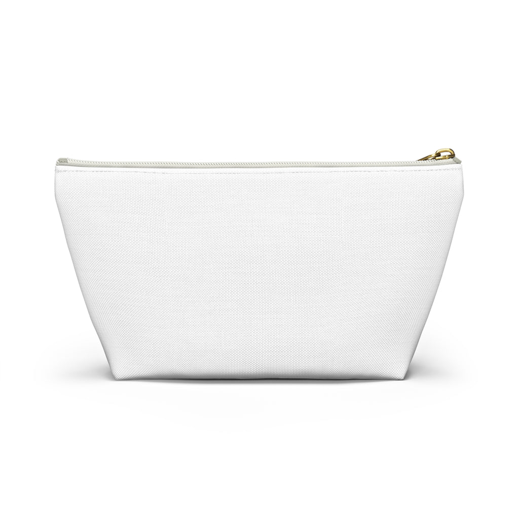 Mommin' Accessory Pouch — Floral Pattern T‑Bottom Makeup Bag