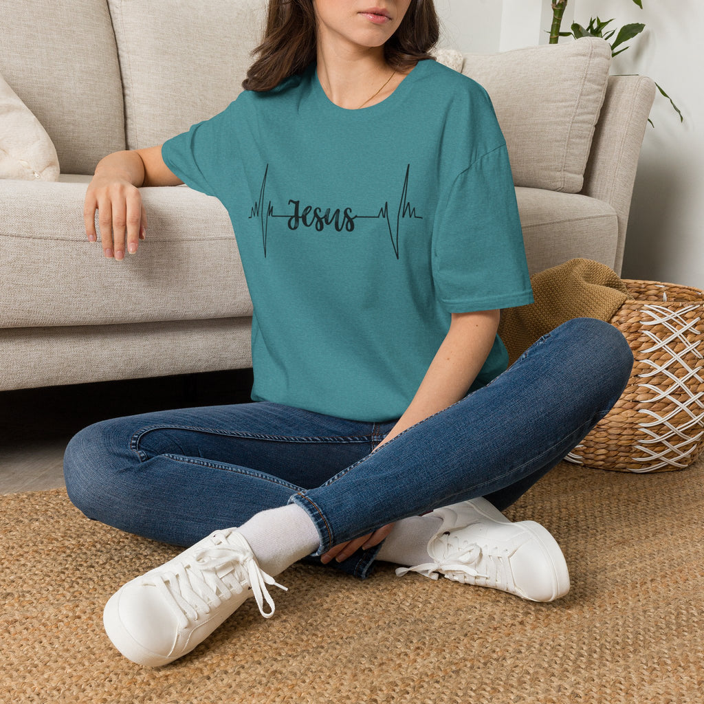 Jesus Heartbeat T-Shirt — Christian Faith Graphic Tee