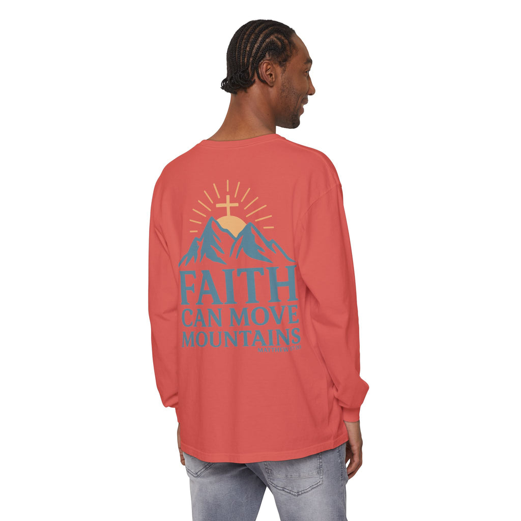 Faith Can Move Mountains Long Sleeve Tee